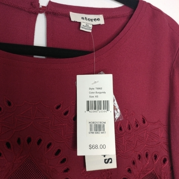 NWT Storee Eyelet Embroidered Blouse - Picture 10 of 14
